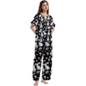 Short Sleeve Long Pants Satin Pajamas Set 
