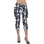 Easter bunny pattern Lightweight Velour Capri Leggings 