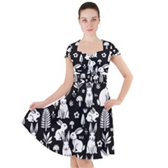 Cap Sleeve Midi Dress With Pockets 