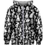 Easter bunny pattern Kids  Zipper Hoodie Without Drawstring