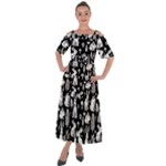 Easter bunny pattern Shoulder Straps Boho Maxi Dress 