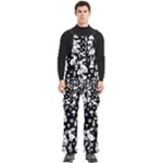 Easter bunny pattern Men s Side Zip Front Pouch Ski And Snowboard Bib Pants	