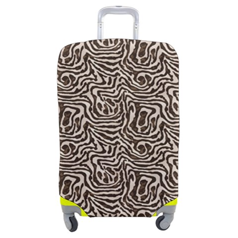 Brown Beige Snake Pattern Luggage Cover (Medium) from UrbanLoad.com