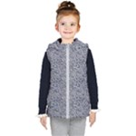 Blue Black Snake Pattern Kids  Hooded Puffer Vest