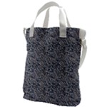 Blue Black Snake Pattern Canvas Messenger Bag