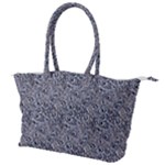 Blue Black Snake Pattern Canvas Shoulder Bag