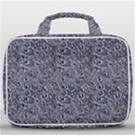 Blue Black Snake Pattern Travel Toiletry Bag With Hanging Hook