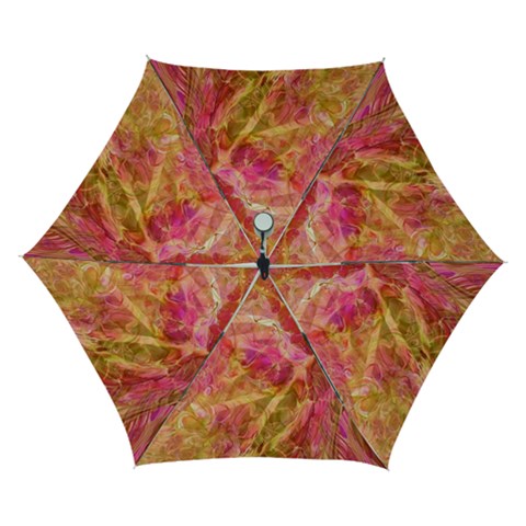 Acid green blend Automatic Folding Umbrella with Case (Small) from UrbanLoad.com