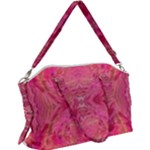 Pink Pour  Canvas Crossbody Bag