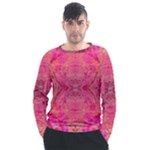 Pink Pour  Men s Long Sleeve Raglan T-Shirt