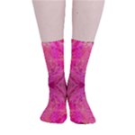 Pink Pour  Smooth Crew Length Tube Socks