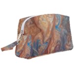 Blue flow Wristlet Pouch Bag (Large)