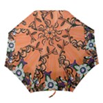 Purple Cats and Butterfly Folding Umbrella