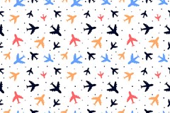 airplane pattern plane aircraft fabric style simple seamless