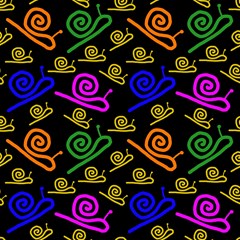 pattern repetition snail blue