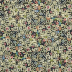 sticker collage motif pattern