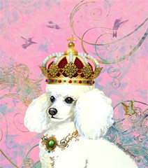 white poodle princess print by zazzle copy