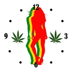pin up girl reggae clock