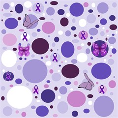 purple awareness dots
