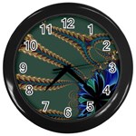 Fractal34 Wall Clock (Black)