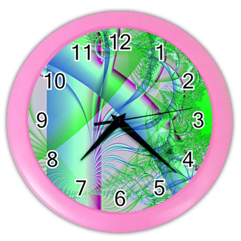 Fractal34 Color Wall Clock from UrbanLoad.com Front