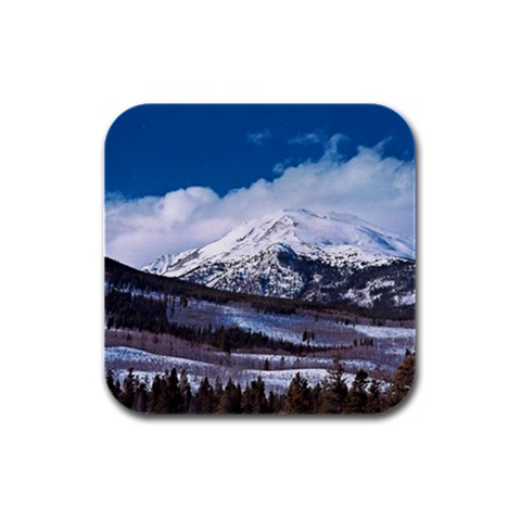 Mountain Wilderness Rubber Square Coaster (4 pack) from UrbanLoad.com Front