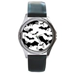 Deathrock Bats Round Metal Watch