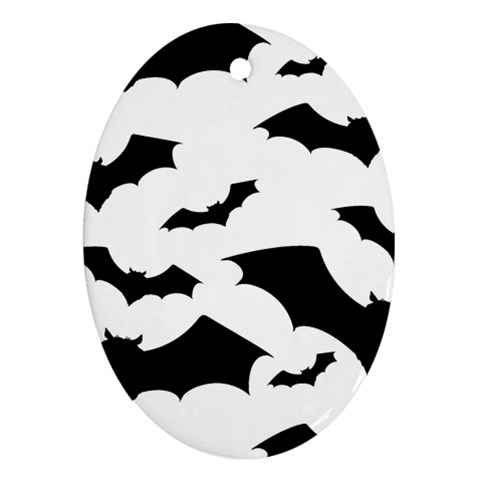 Deathrock Bats Ornament (Oval) from UrbanLoad.com Front