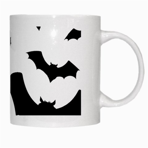 Deathrock Bats White Mug from UrbanLoad.com Right