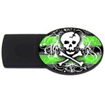 Deathrock Skull USB Flash Drive Oval (2 GB)