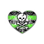 Deathrock Skull Rubber Coaster (Heart)