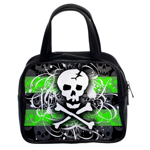 Deathrock Skull Classic Handbag (Two Sides) from UrbanLoad.com Front