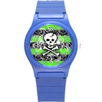 Deathrock Skull Round Plastic Sport Watch Small