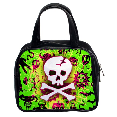 Deathrock Skull & Crossbones Classic Handbag (Two Sides) from UrbanLoad.com Front