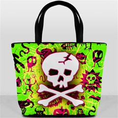 Deathrock Skull & Crossbones Bucket Bag from UrbanLoad.com Back