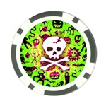 Deathrock Skull & Crossbones Poker Chip Card Guard (10 pack)