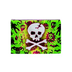 Deathrock Skull & Crossbones Cosmetic Bag (Medium) from UrbanLoad.com Front