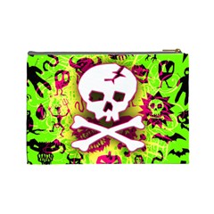 Deathrock Skull & Crossbones Cosmetic Bag (Large) from UrbanLoad.com Back