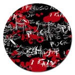 Emo Graffiti Magnet 5  (Round)