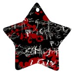 Emo Graffiti Star Ornament (Two Sides)