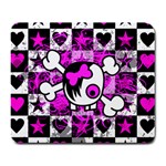 Emo Scene Girl Skull Large Mousepad