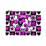 Emo Scene Girl Skull Cosmetic Bag (Large)