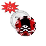 Emo Skull 1.75  Button (10 pack) 