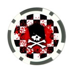 Emo Skull Poker Chip Card Guard