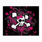 Girly Skull & Crossbones Glasses Cloth (Small, Two Sides)