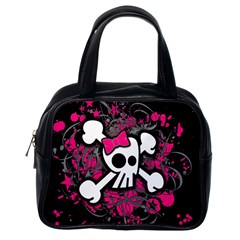 Girly Skull & Crossbones Classic Handbag (Two Sides) from UrbanLoad.com Back