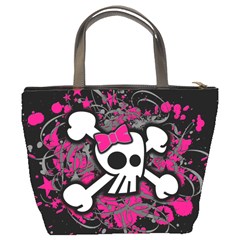 Girly Skull & Crossbones Bucket Bag from UrbanLoad.com Back