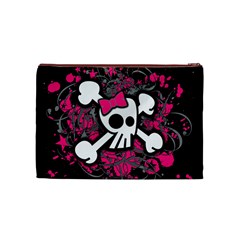 Girly Skull & Crossbones Cosmetic Bag (Medium) from UrbanLoad.com Back