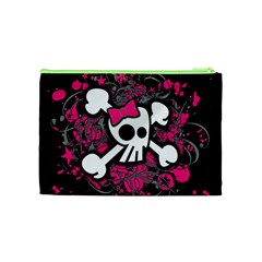 Girly Skull & Crossbones Cosmetic Bag (Medium) from UrbanLoad.com Back