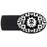 Gothic Punk Skull USB Flash Drive Oval (2 GB)